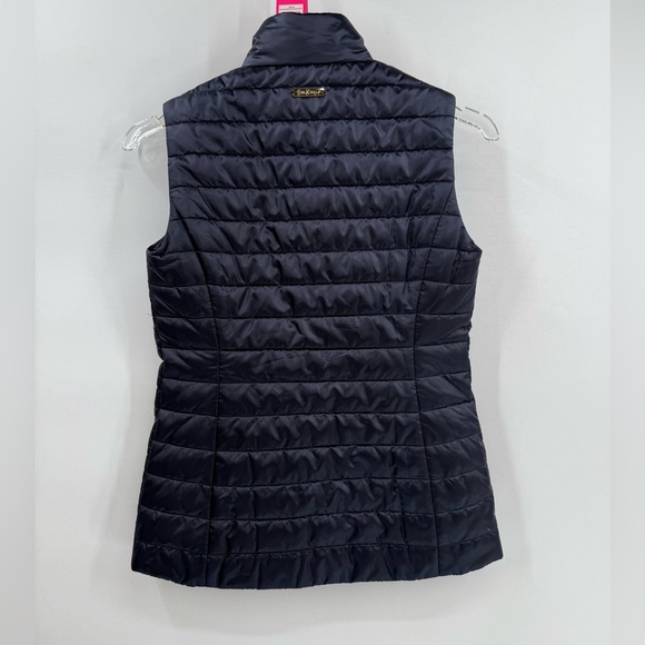 Lilly Pulitzer NWT Elyn Puffer Vest True Navy Size XXSmall Style#000052 MSRP$178 - Picture 8 of 9